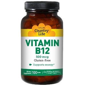 Vitamin B-12 (500 mcg 100 Tablet) Country Life